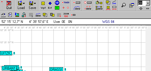 The Blank map with waypoints